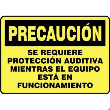 Accuform OSHA CAUTION Safety Sign HEARING SHMPPE712XT SHMPPE712XT